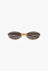 Sardine Oval-Frame Gold-Tone Sunglasses